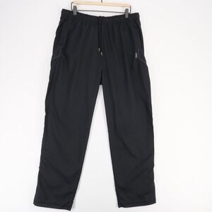 Tasc Recess Pants Mens XL Black Hybrid Ankle Zip Elastic Waist Drawstring Bamboo